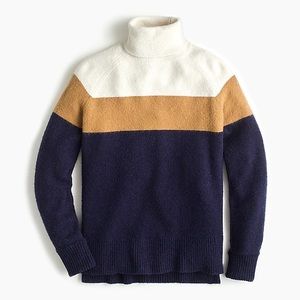 J.Crew Colorblock Turtleneck Sweater
